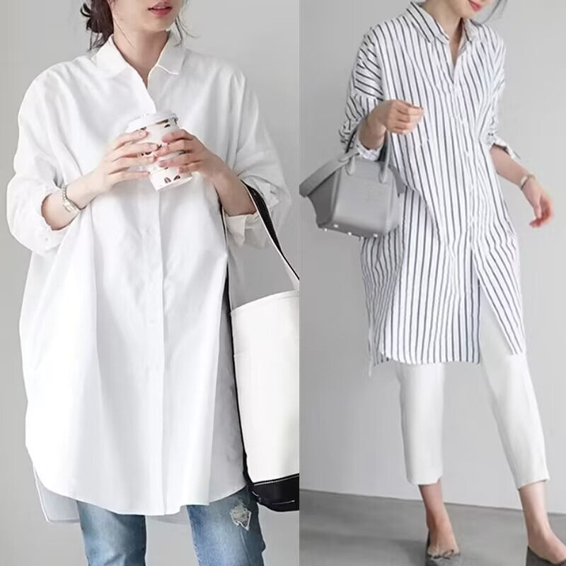 Long Flare Sleeved Blouse for Women