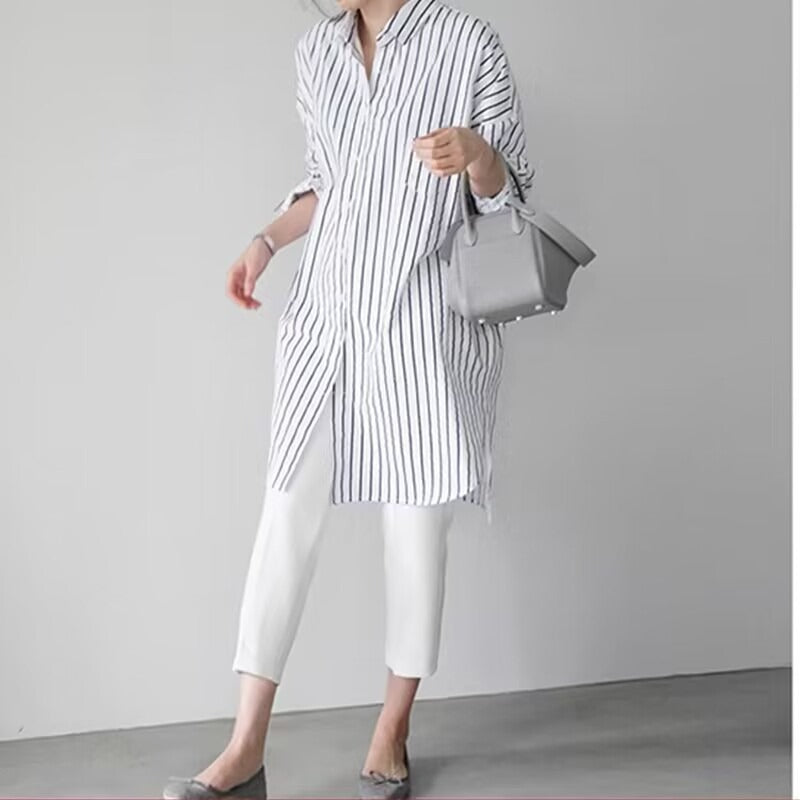 Long Flare Sleeved Blouse for Women
