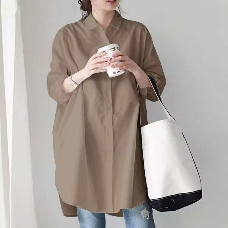 Long Flare Sleeved Blouse for Women